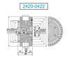 H & H Industrial Products FEB22 Okamoto/Tatung Grinding Wheel Adapter 2420-0422